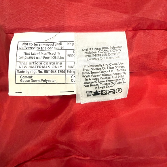 Eddie Bauer Woman's Down Parka XS RED, FLEECE LINED COLLAR - Picture 7 of 7